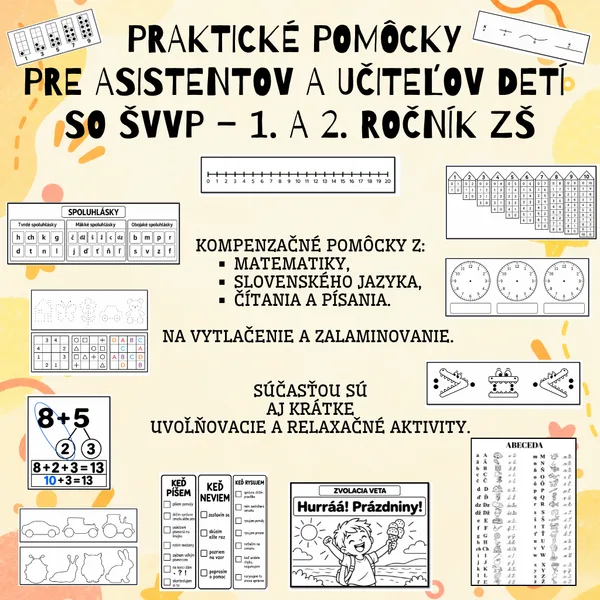 Praktické pomôcky pre asistentov a učiteľov detí so ŠVVP – 1. a 2. ročník ZŠ