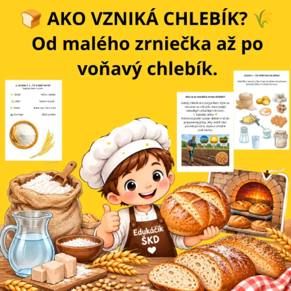 🍞 AKO VZNIKÁ CHLEBÍK? 🌾  Od malého zrniečka až po voňavý chlebík