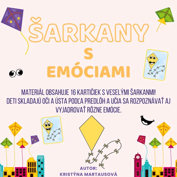 Šarkanie tváre - Skladanie podľa predlohy 🪁