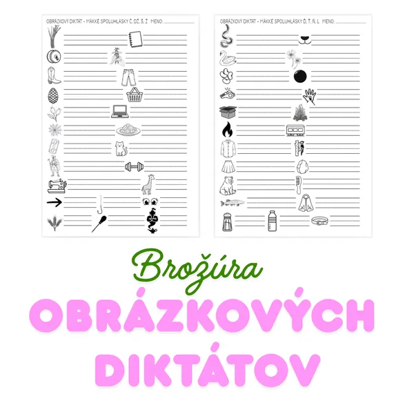 Obrázkové diktáty pre 2. ročník ZŠ