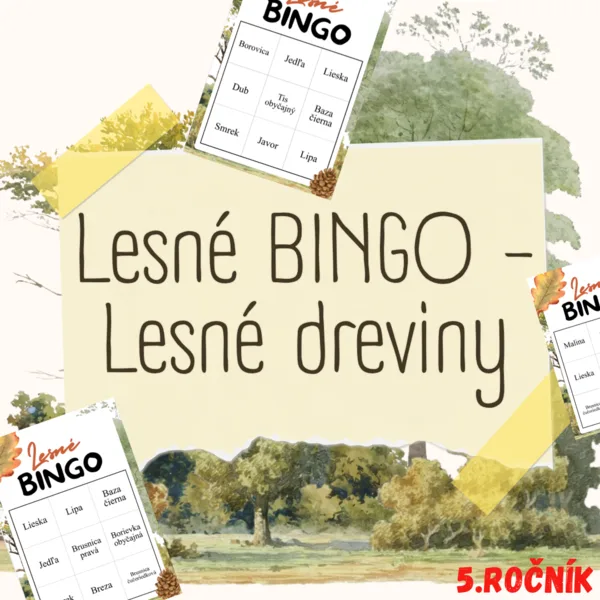 Lesné BINGO - Lesné dreviny
