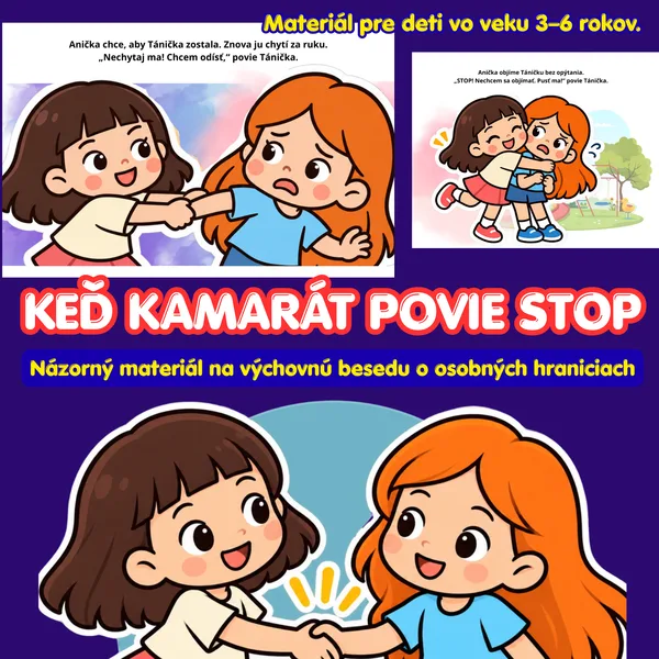 Ranný kruh – osobné hranice: názorný materiál na výchovnú besedu pre deti 3–6 rokov
