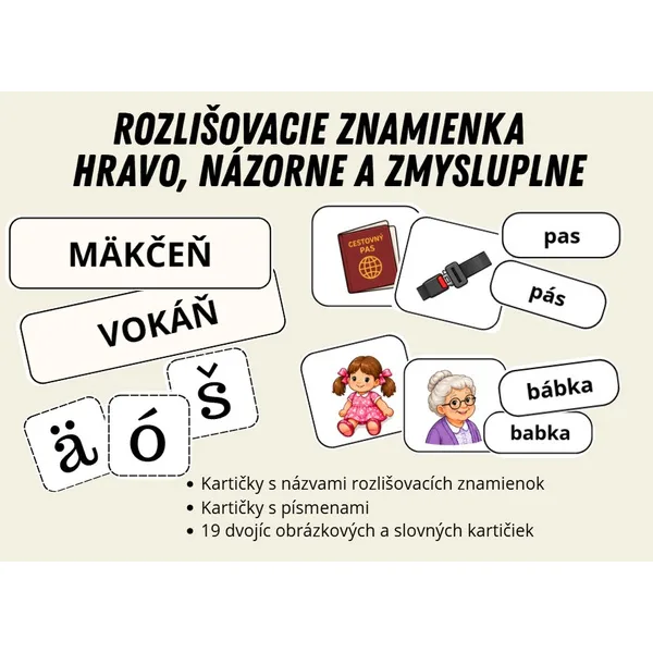 ROZLIŠOVACIE ZNAMIENKA – hravo, názorne a zmysluplne