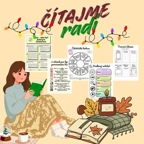 Čítajme radi/ čitateľské výzvy, tvorivé aktivity, práca s textom