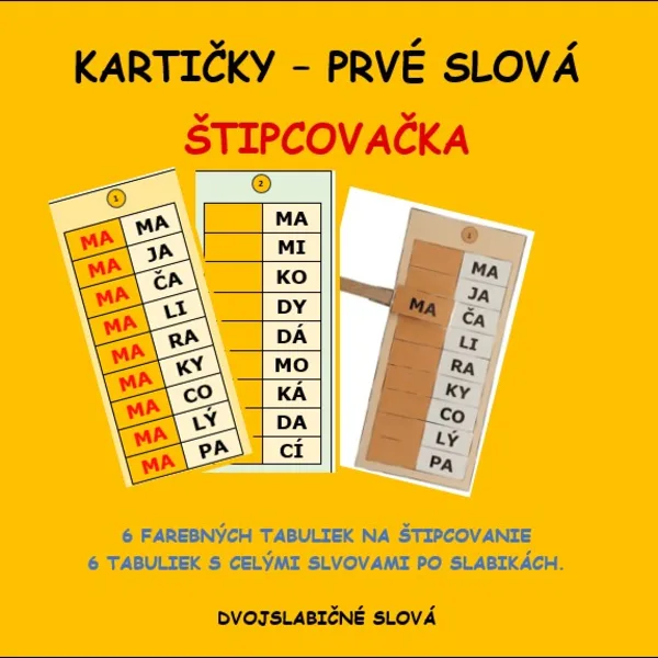 Prvé slová - ŠTIPCOVAČKA