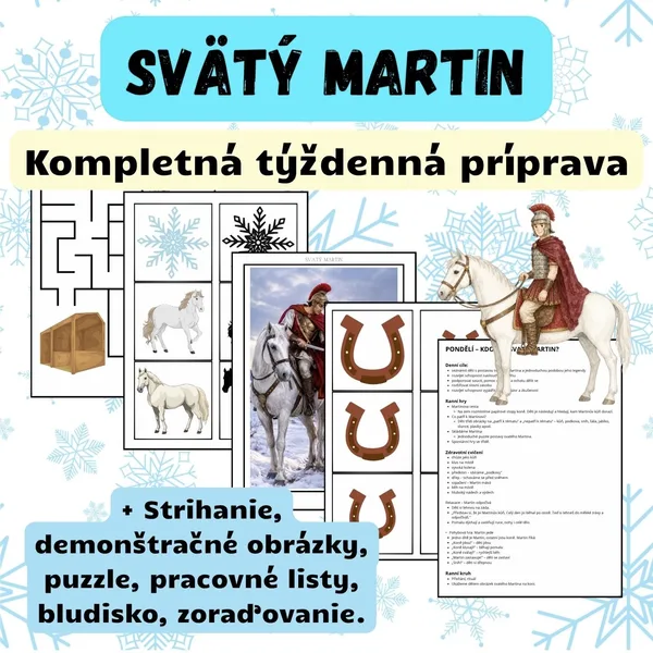 SVÄTÝ MARTIN - TÝŽDENNÝ PLÁN