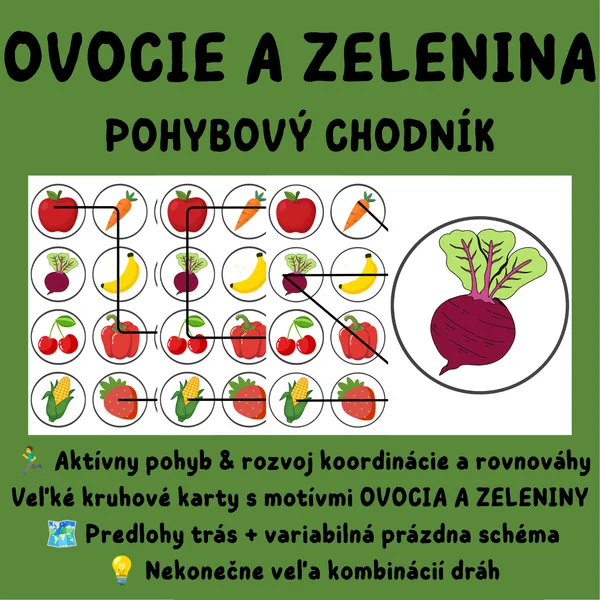 OVOCIE A ZELENINA – POHYBOVÝ CHODNÍK