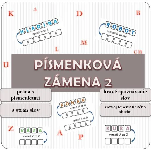 Písmenková zámena 2 - Hra s písmenkami