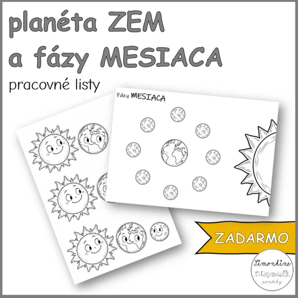 planéta ZEM a fázy MESIACA
