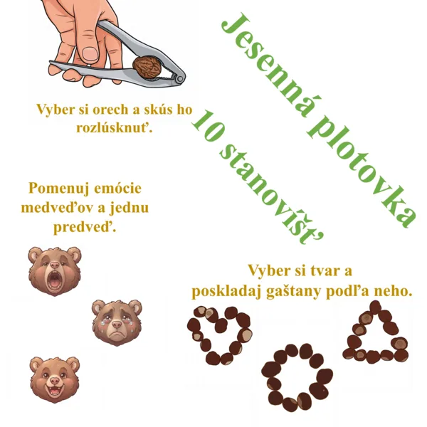 Jesenná plotovka s darmi jesenných plodov