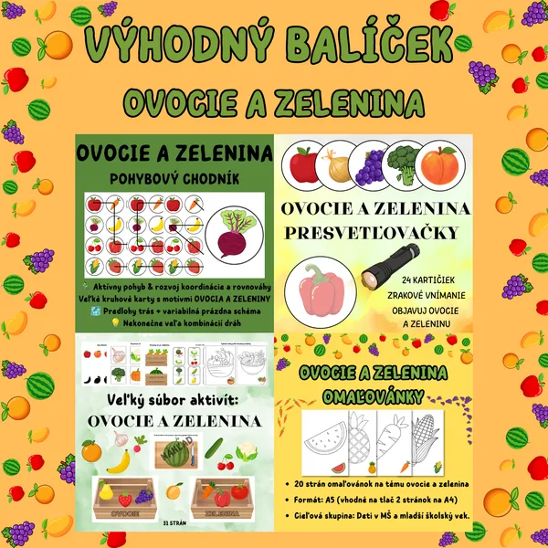 VÝHODNÝ BALÍČEK - OVOCIE A ZELENINA 🍎🥕