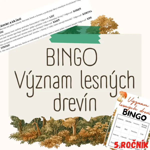 BINGO - Význam lesných drevín