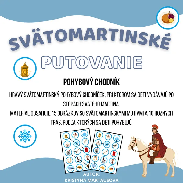 Po stopách svätého Martina - Pohybový chodníček 🐴