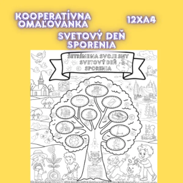 Kooperatívna omaľovánka - Svetový deň sporenia