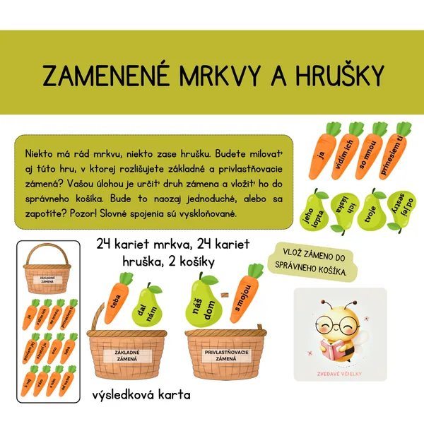 Zamenené mrkvy a hrušky