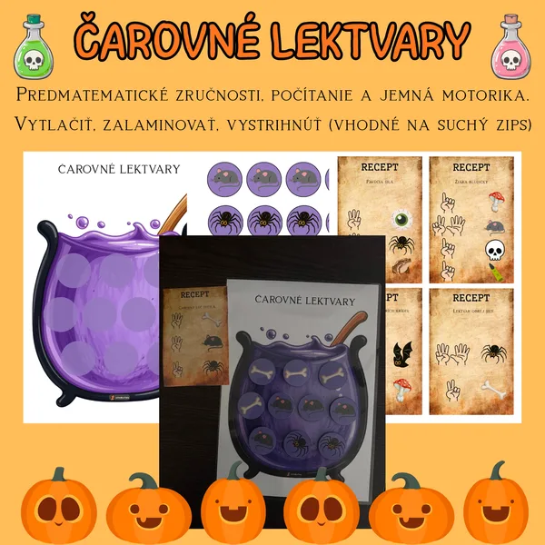 Čarovné lektvary: Počítanie do 10