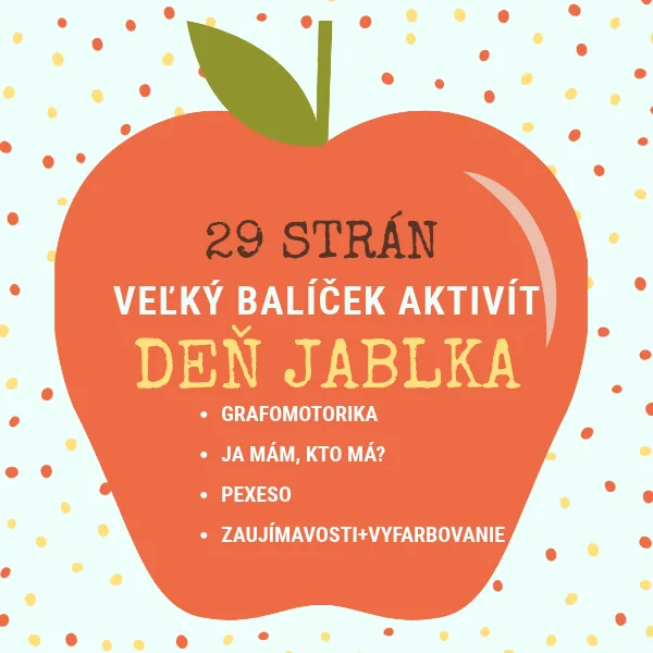 🍎 DEŇ JABLKA – VEĽKÝ BALÍČEK AKTIVÍT 🍎