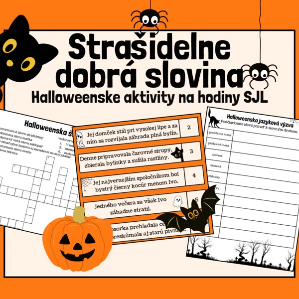 Halloweenske aktivity na hodiny slovenčiny