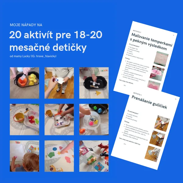 20 aktivít pre deti 18-20 mesiacov