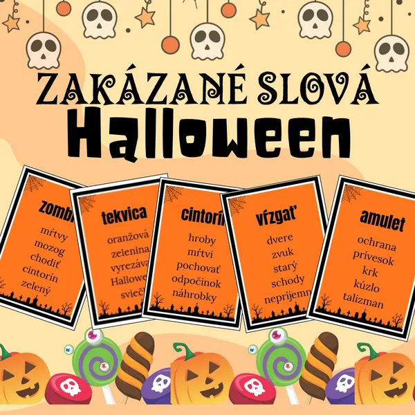 Halloweenske zakázané slová