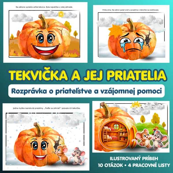 Ranný kruh | Tekvička a jej priatelia - rozprávka o priateľstve a pracovné listy