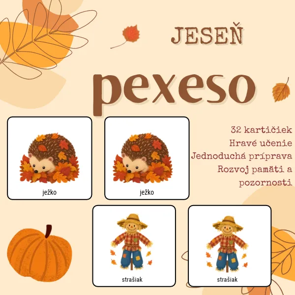🍂 Jesenné pexeso