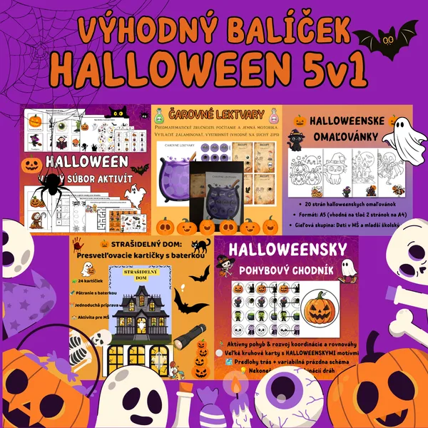 HALLOWEEN 5v1 – Výhodný balíček