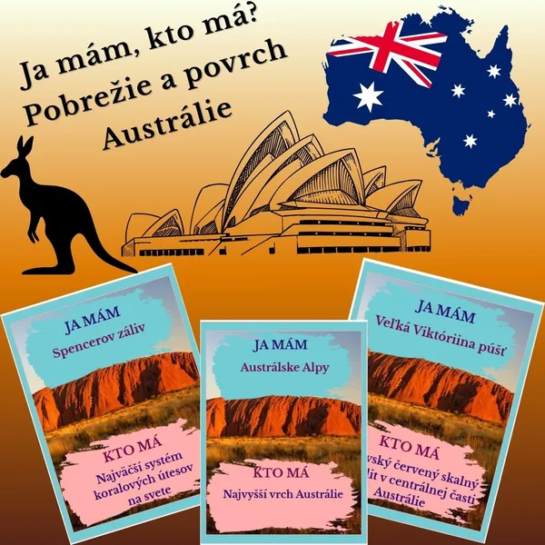 Ja mám, kto má? - Pobrežie a povrch Austrálie