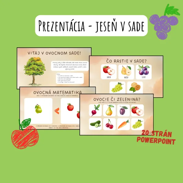 Interaktívna prezentácia - Jeseň v sade