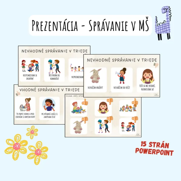 Interaktívna prezentácia - Správanie v MŠ
