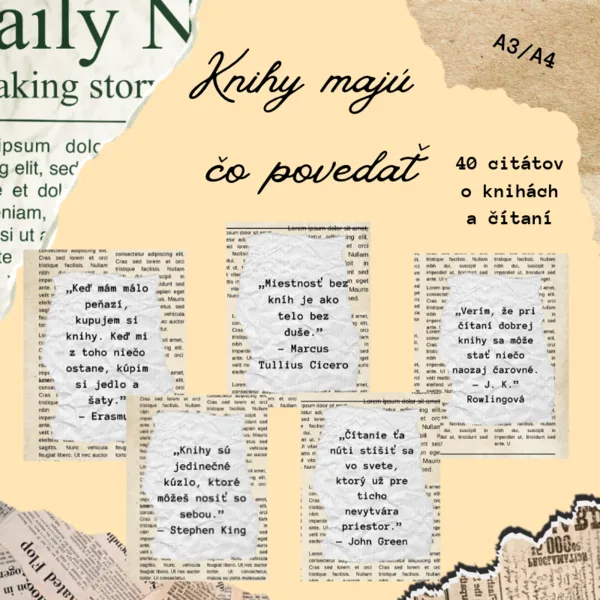 Knihy majú čo povedať / citáty o knihách a čítaní
