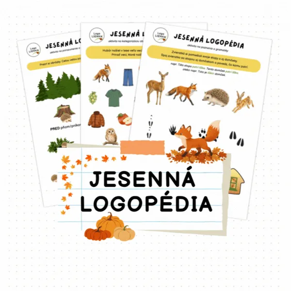 Jesenná logopédia | Rozvoj reči a jazyka | Pracovné listy | Prázdninové aktivity