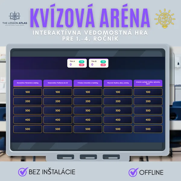 Kvízová Aréna – Interaktívna vedomostná hra pre 1.-4. ročník