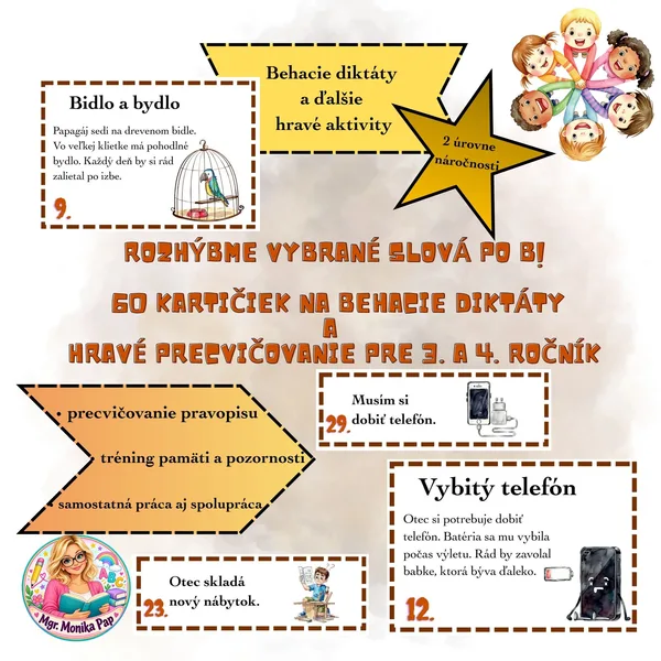 Rozhýbme vybrané slová po B!