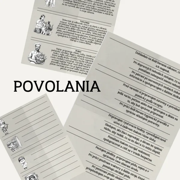 Čítanie s porozumením - Povolania