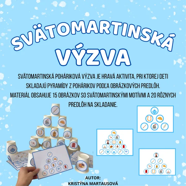Svätomartinská poháriková výzva - Skladanie podľa predlohy 🐴 ❄️