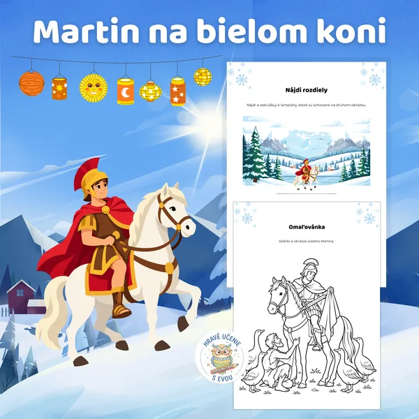 Martin na bielom koni