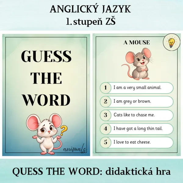Quess the Word - animals - didaktická hra